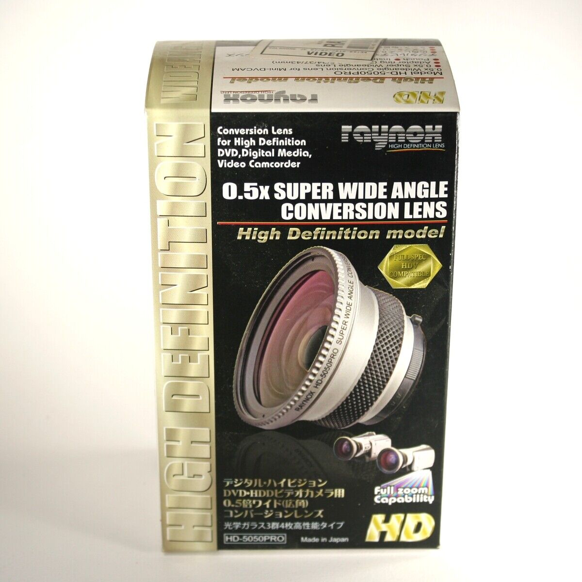 Raynox HD5050-PRO 0.5X wide angle lens adapter