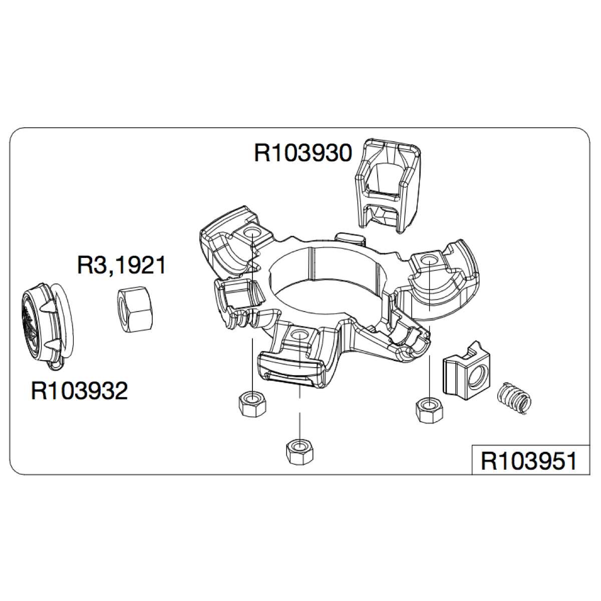 Manfrotto R103951 Lower Casting