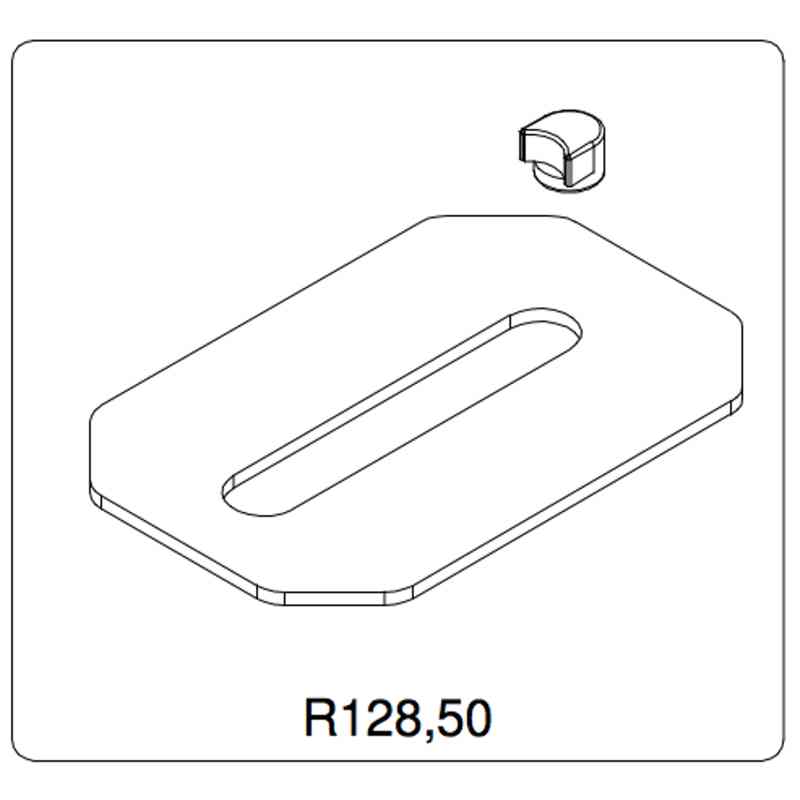 Manfrotto R128.50 Rubber Pad