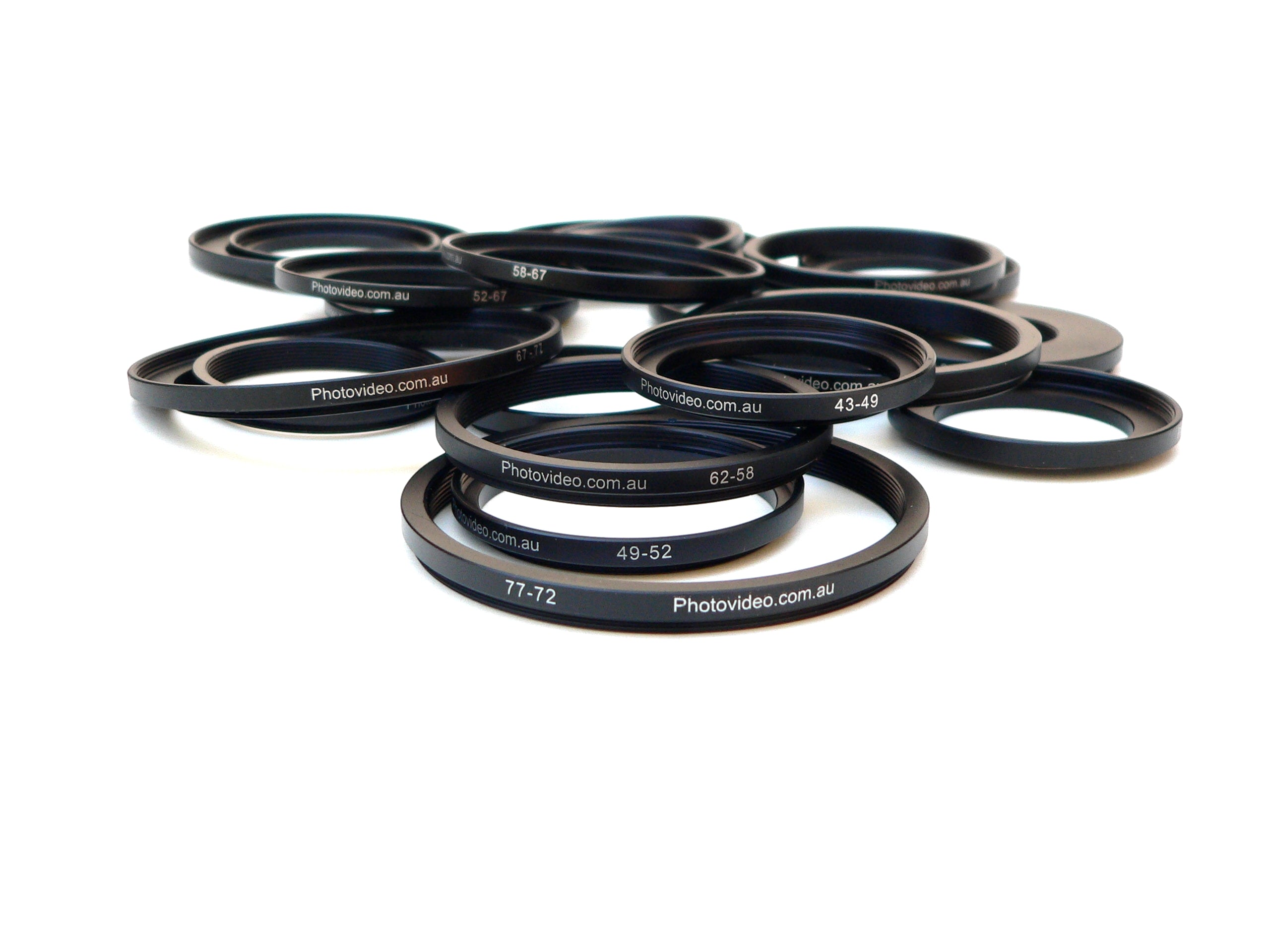 Step Header Transition Rings Step Up Rings 25mm through 86mm – Photo & Video Accessories